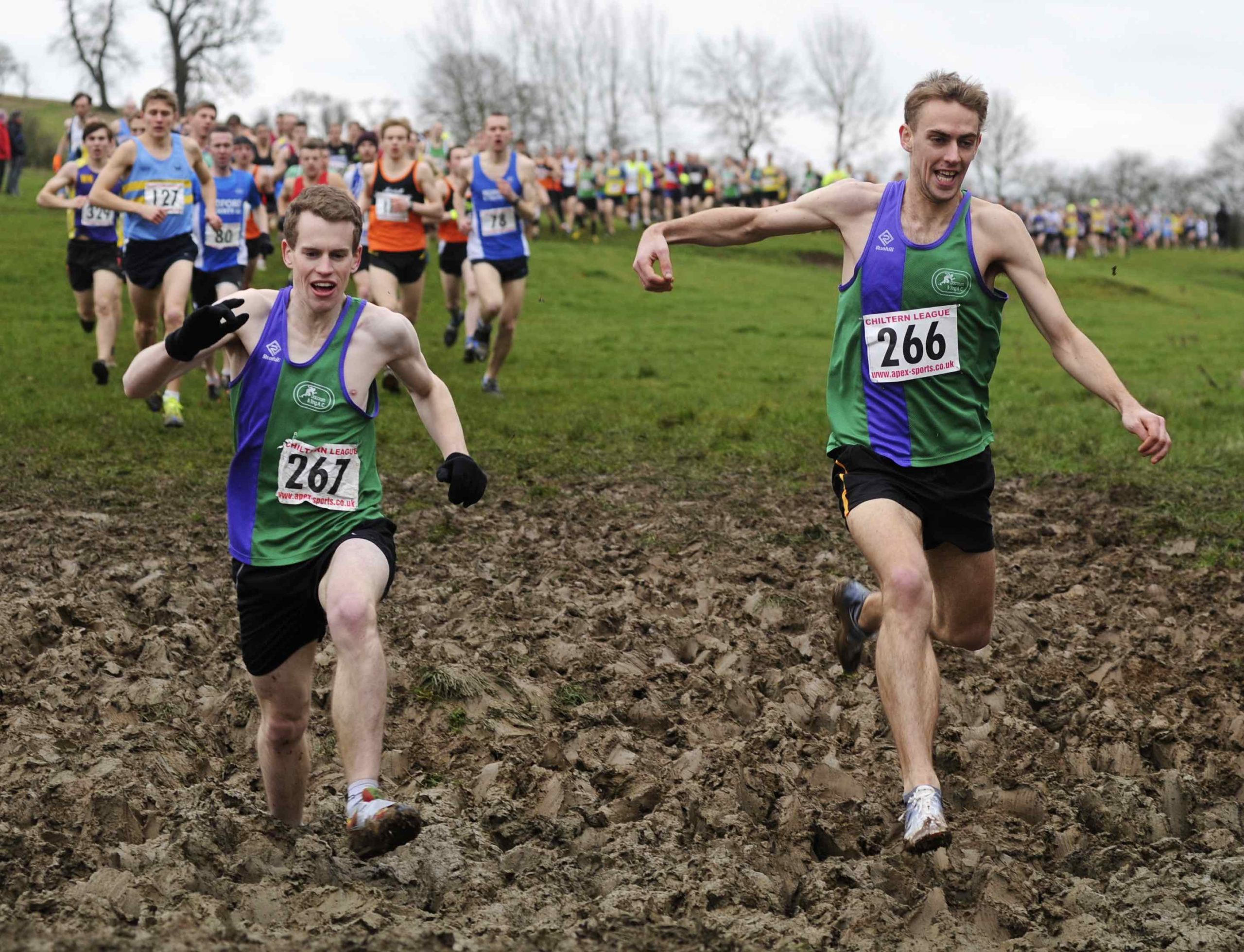 Cross country through the mud